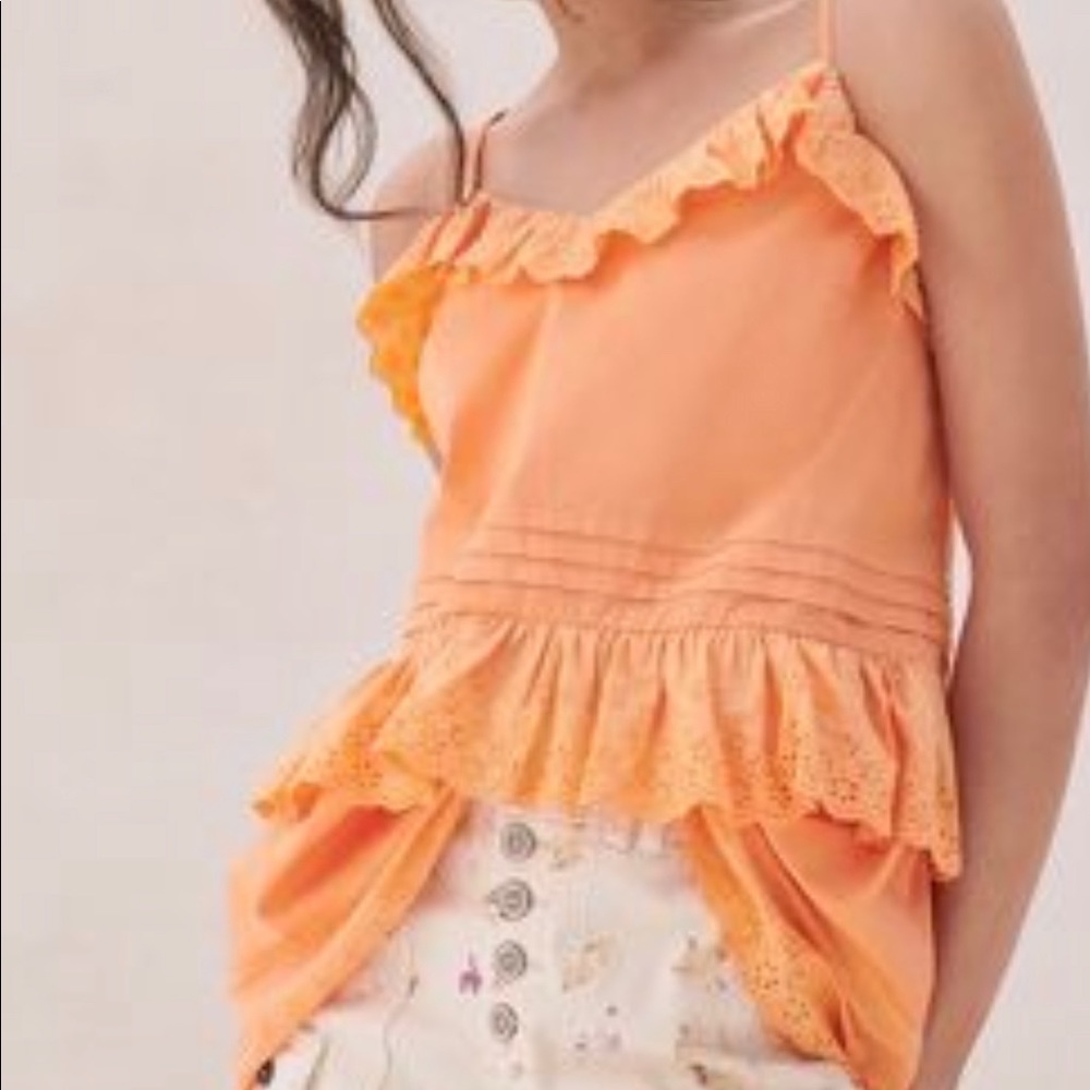 Anthropologie EYELET “JOSEPHINE” TANK SIZE M  NWT - Picture 3 of 8